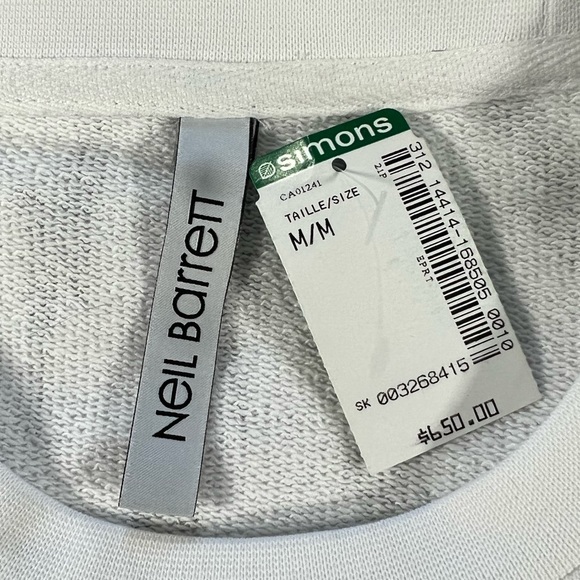 ⚡️NEIL BARRETT SS21 FAIR ISLE THUNDERBOLT CREWNECK SWEATSHIRT⚡️ - Picture 2 of 15